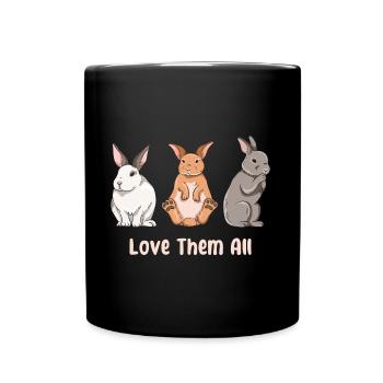 Conception de lapin mignon pour les propriétaires de lapins - Mug uni - noir - Devant