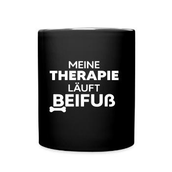 Hund Beifuß TMFA Hundebesitzer Hundeerziehung - Tasse einfarbig - Schwarz - Vorne