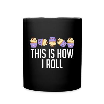 C’est drôle comme ça que je roule Cupcake fan Pâtissier Chef B - Mug uni - noir - Devant
