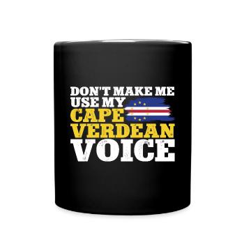 Cape Verde flag Cabo Verde flag - Full Colour Mug - black - Front