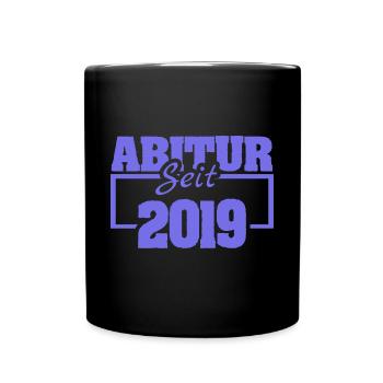 Abiturientin 2019 - Tasse einfarbig - Schwarz - Vorne