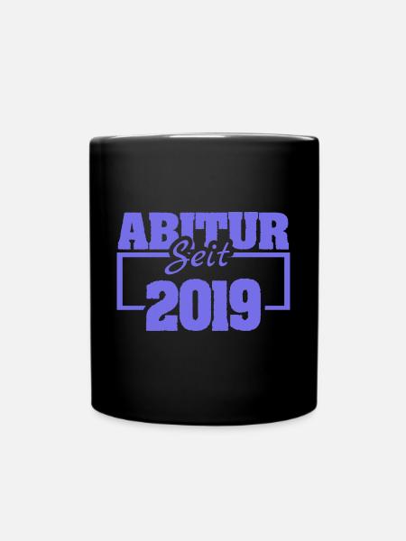 Abiturientin 2019 - Tasse einfarbig - Schwarz