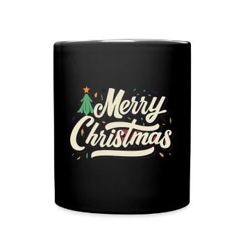 « Joyeux Noël » Noël à porter - Mug uni - noir - Devant