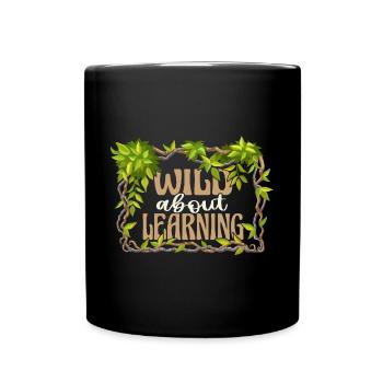 Wild About Learning Lehrer Schule Pre-K Tier - Tasse einfarbig - Schwarz - Vorne