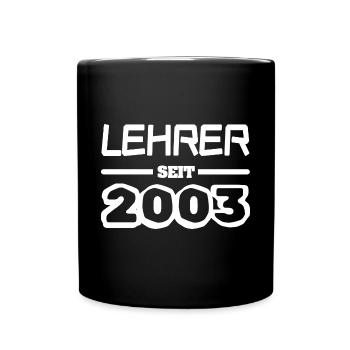 2003 - Tasse einfarbig - Schwarz - Vorne