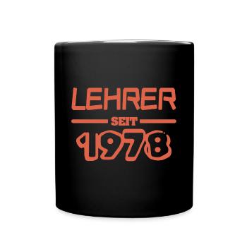 Lehrerin 1978 - Tasse einfarbig - Schwarz - Vorne