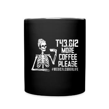 Spécialiste du codage de codeur médical - Mug uni - noir - Devant