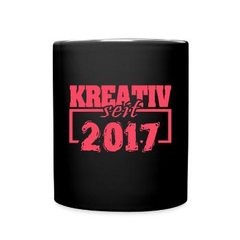 Retro 2017 - Tasse einfarbig - Schwarz - Vorne