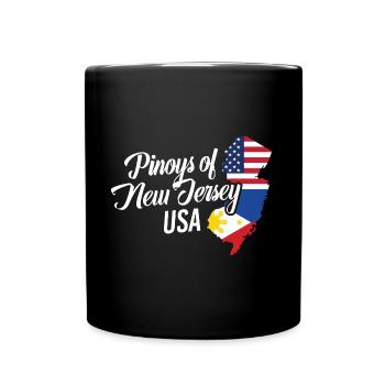 Filipinos of New Jersey Design for Proud Fil-Ams - Full Colour Mug - black - Front