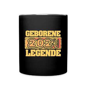 E 2021 - Tasse einfarbig - Schwarz - Vorne