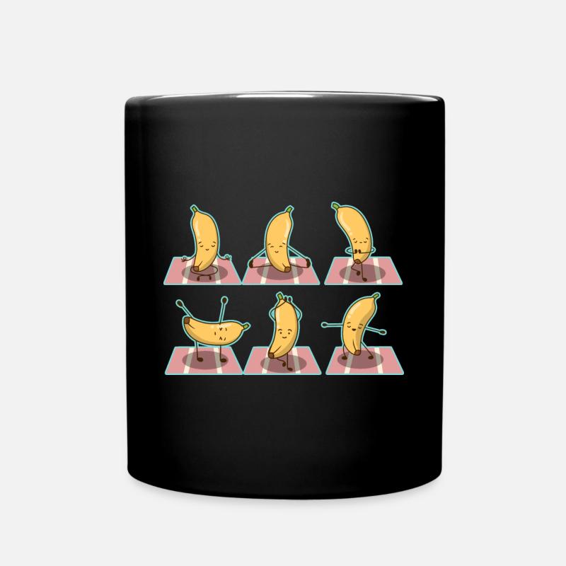 Yoga de la banane - Mug uni - noir