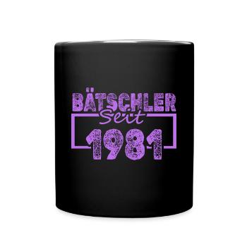 Jungeselle 1981 - Tasse einfarbig - Schwarz - Vorne