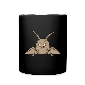 Motten Insektensammler Entomologe - Tasse einfarbig - Schwarz - Vorne