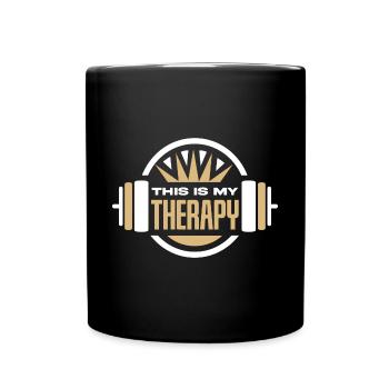 Entraînement, Fitness, Gym, Entraînement, Sports, Fun - Mug uni - noir - Devant
