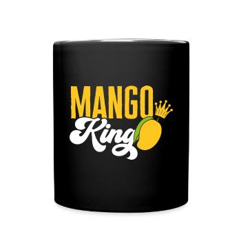 Mango Frucht Mango - Tasse einfarbig - Schwarz - Vorne