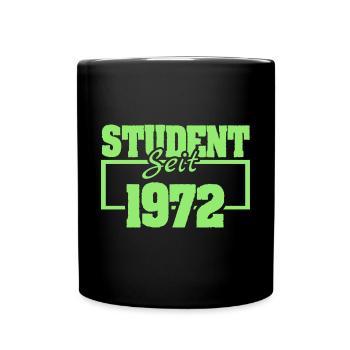 Student 1972 - Tasse einfarbig - Schwarz - Vorne