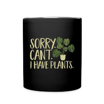 Monstera Deliciosa Albo Plante d’intérieur botanique - Mug uni - noir - Devant