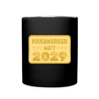 seit 2029 - Tasse einfarbig - Schwarz - Vorne
