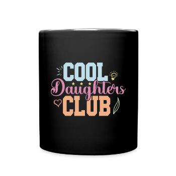 Cool Aunts Club Groovy Retro Tante Muttertag - Tasse einfarbig - Schwarz - Vorne