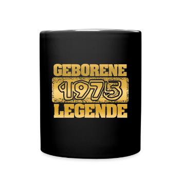 1975 - Tasse einfarbig - Schwarz - Vorne