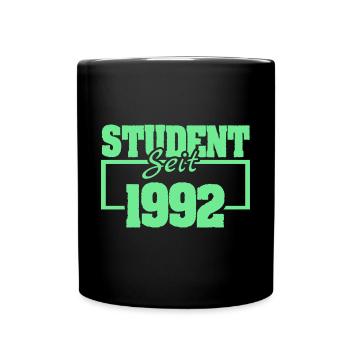 Student 1992 - Tasse einfarbig - Schwarz - Vorne