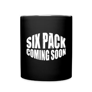 Six Pack Coming Soon 65 - Full Colour Mug - black - Front