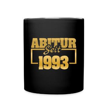 Schulfrei 1993 - Tasse einfarbig - Schwarz - Vorne
