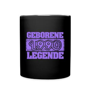 1990 - Tasse einfarbig - Schwarz - Vorne