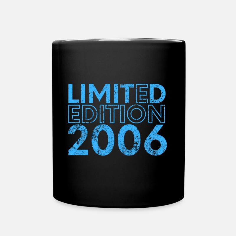 Limited Edition 2006 18th Birthday Gift - Full Colour Mug - black