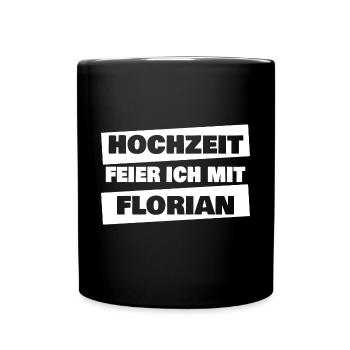 JGA Florian - Tasse einfarbig - Schwarz - Vorne