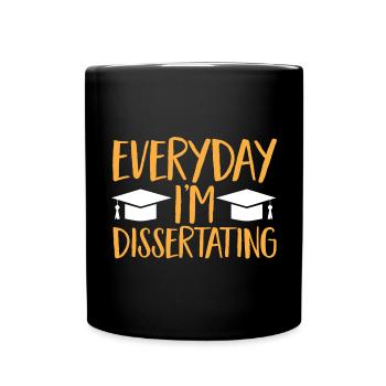 PhD Graduate Doktorgrad Ph.D. Promotion - Tasse einfarbig - Schwarz - Vorne