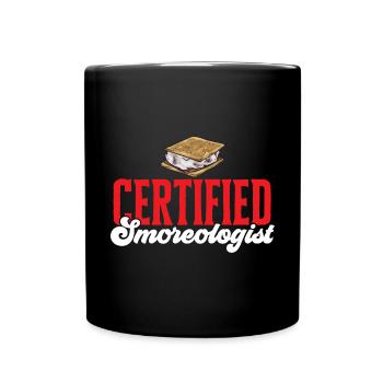 S'more Lagerfeuer Marshmallow Camping - Tasse einfarbig - Schwarz - Vorne