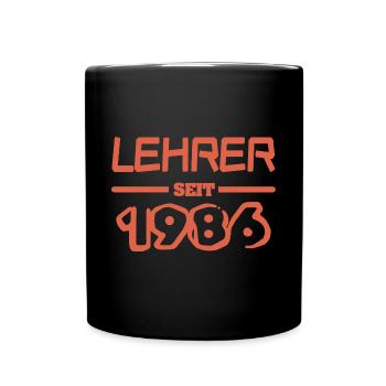 1986 - Tasse einfarbig - Schwarz - Vorne