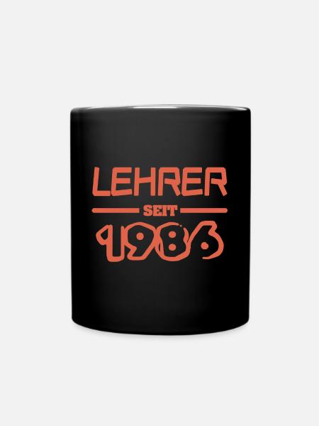 1986 - Tasse einfarbig - Schwarz