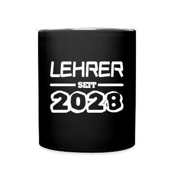 Lehrer 2028 - Tasse einfarbig - Schwarz - Vorne