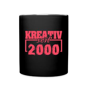 Spruch 2000 - Tasse einfarbig - Schwarz - Vorne