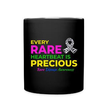 Precious Heartbeats Rare Disease Awareness - Full Colour Mug - black - Front