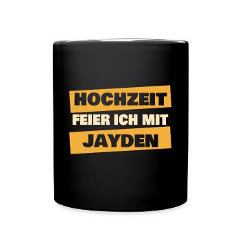 Bachelor party Jayden - Full Colour Mug - black - Front