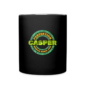 Casper als Casper - Tasse einfarbig - Schwarz - Vorne