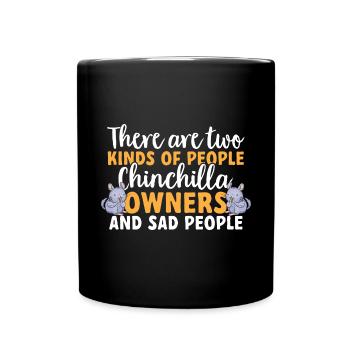 Chinchilla - Tasse einfarbig - Schwarz - Vorne