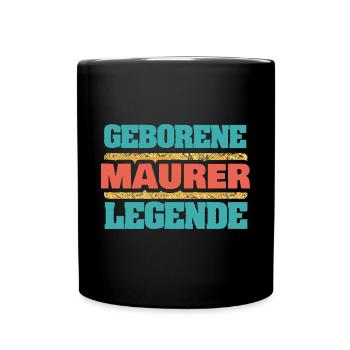 Bricklayer - Full Colour Mug - black - Front