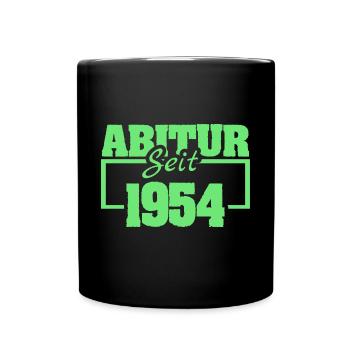 High school graduate 1954 - Full Colour Mug - black - Front