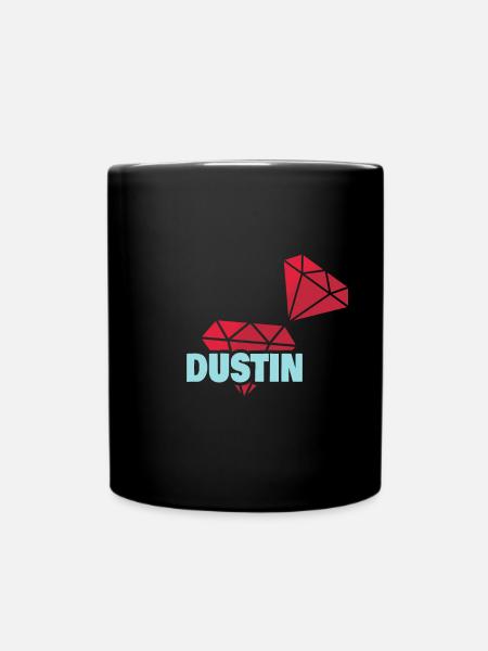 Dustin - Tasse einfarbig - Schwarz