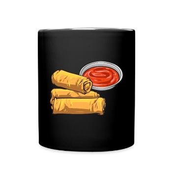 Lumpia Cuisine philippine Philippines - Mug uni - noir - Devant