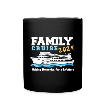 Croisière en famille 2024 Croisière Voyage Matching - Mug uni - noir - Devant