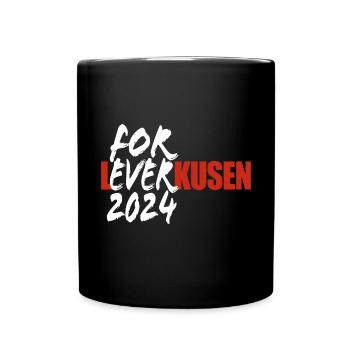 For Ever Leverkusen - Ich mag Leverkusen - Spruch - Tasse einfarbig - Schwarz - Vorne