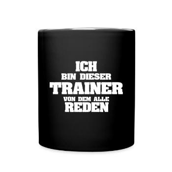 Geschenk für Trainer - Tasse einfarbig - Schwarz - Vorne