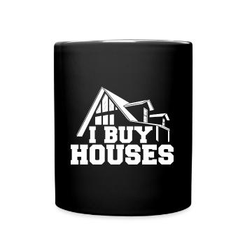 J’achète des maisons Agent immobilier agréé Accueil - Mug uni - noir - Devant