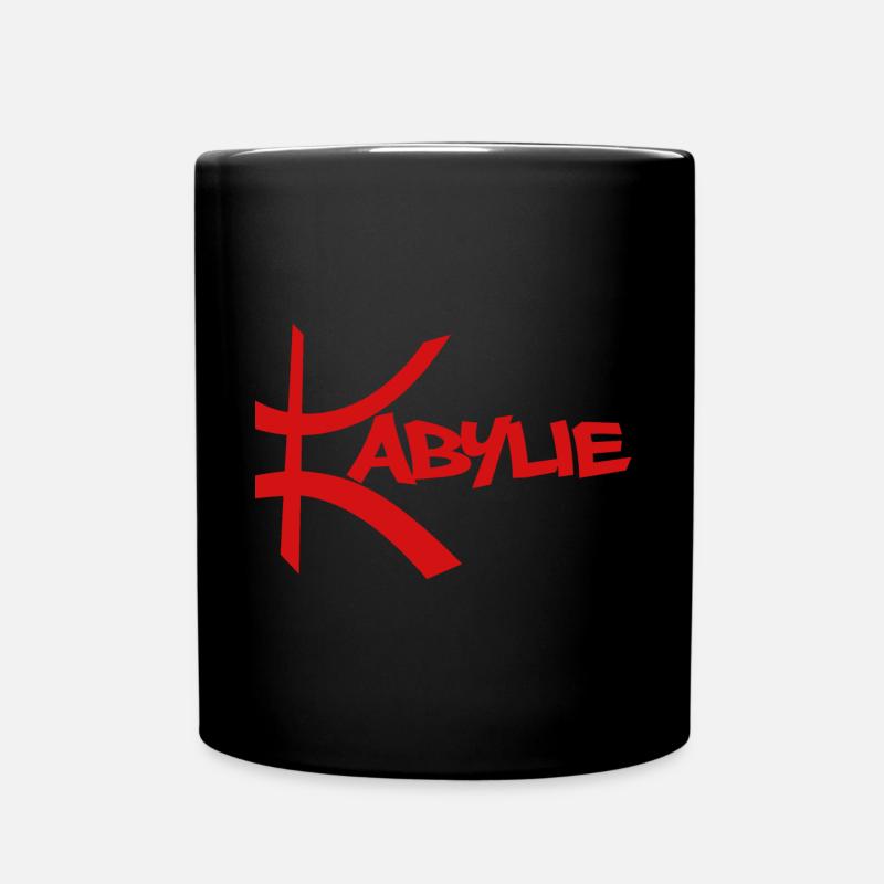 Kabylie rouge avec le signe Amazigh - Mug uni - noir