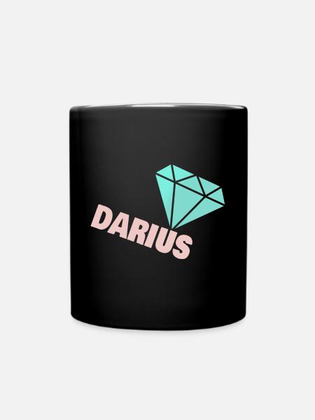 Darius als Edel - Tasse einfarbig - Schwarz